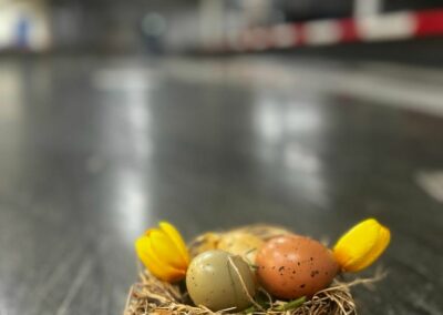 Der Osterhase kommt in die Kartbahn