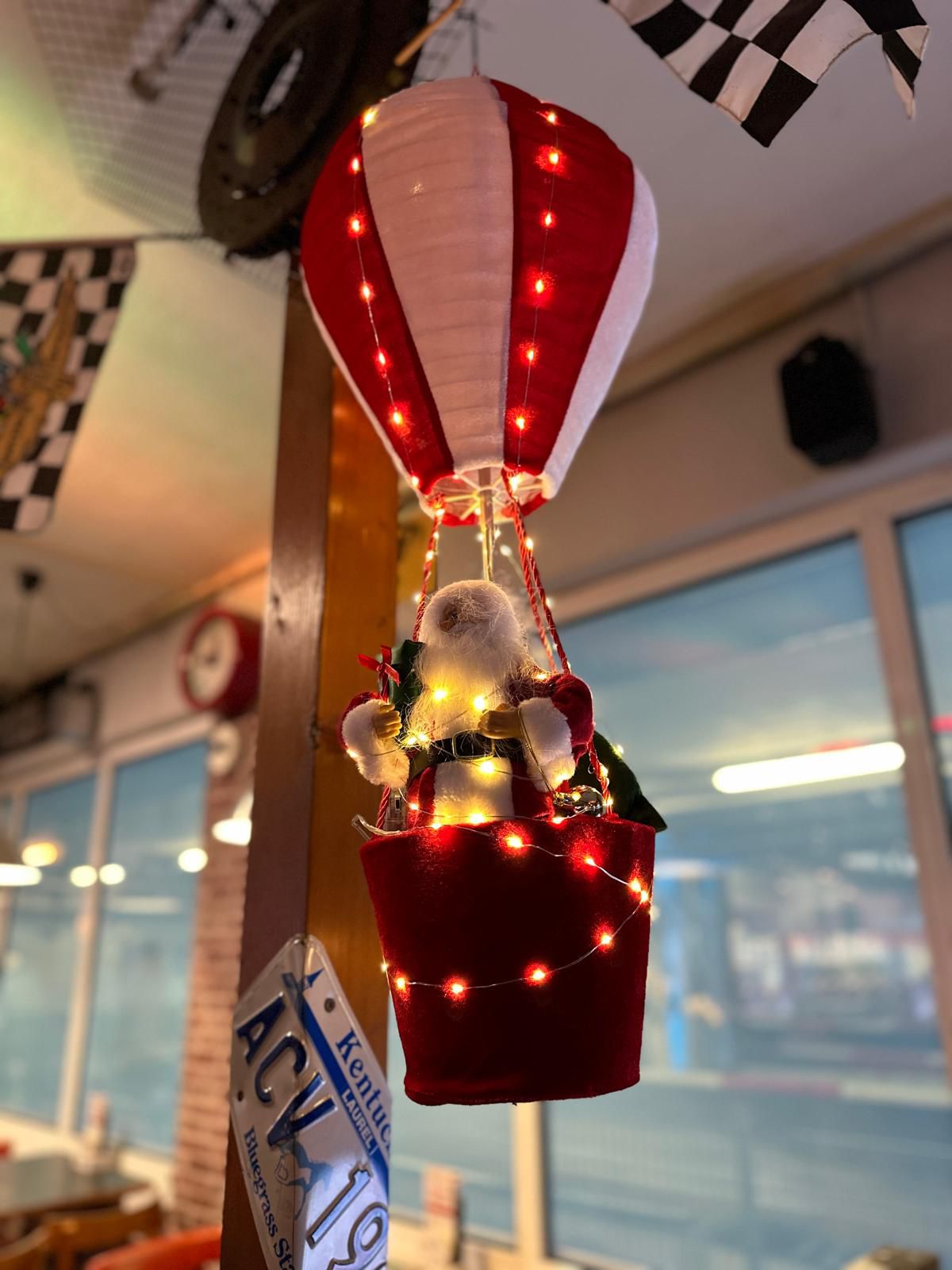 Weihnachten Nikolaus Heißluftballon